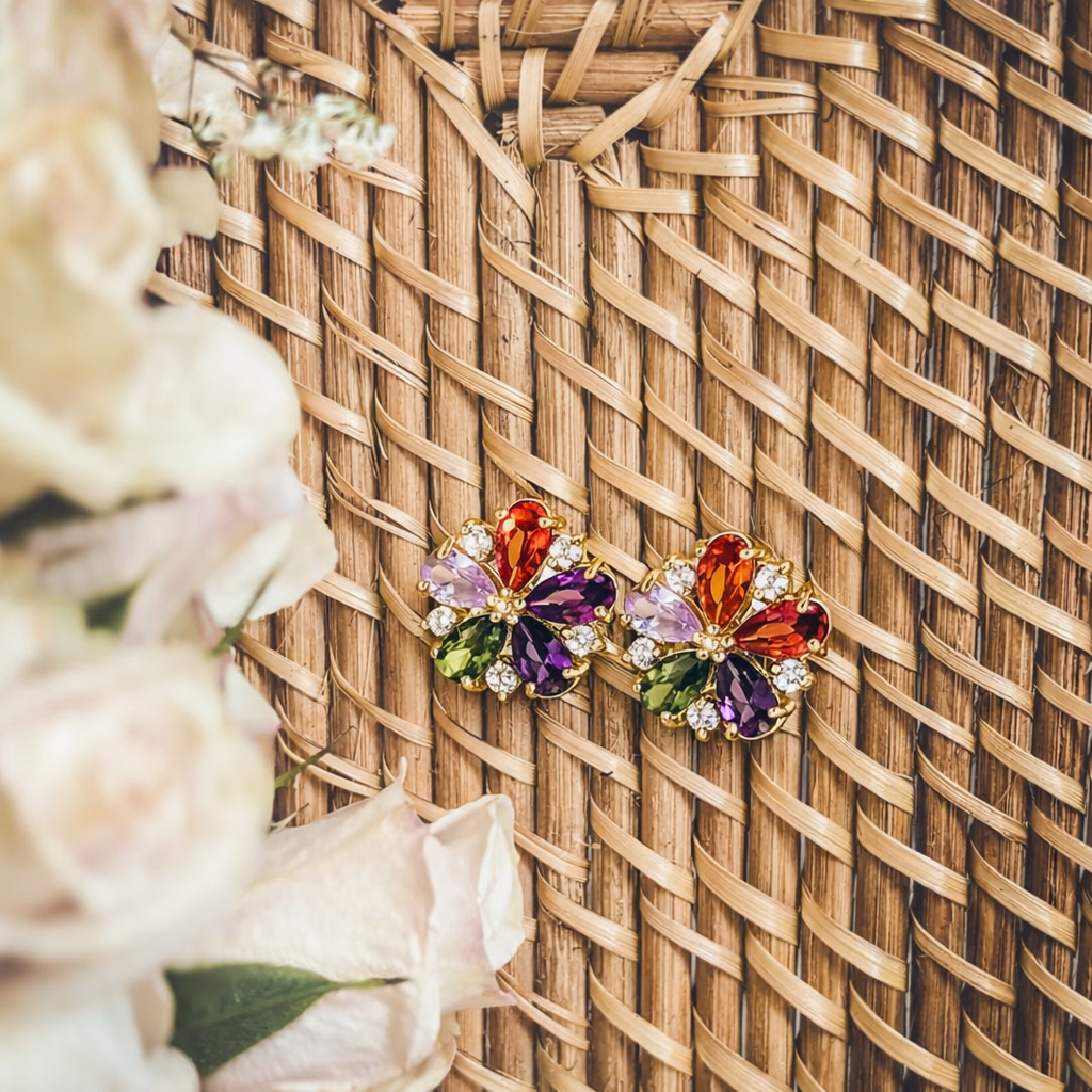 Beautiful Crystal Stud Earrings