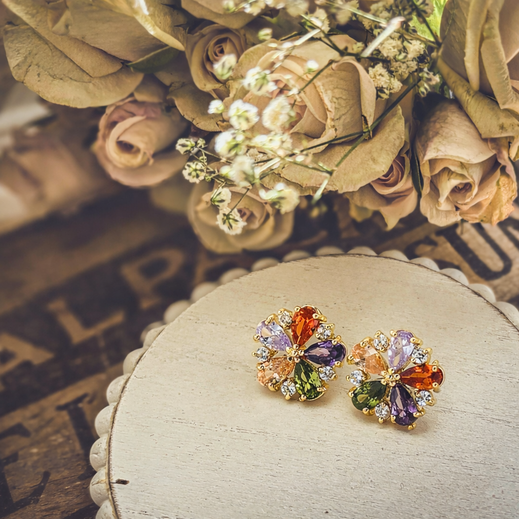 Beautiful Crystal Stud Earrings